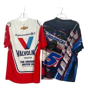Kyle Larson Hendrick Motorsports Valvoline NASCAR Racing T Shirts Mens XL Set